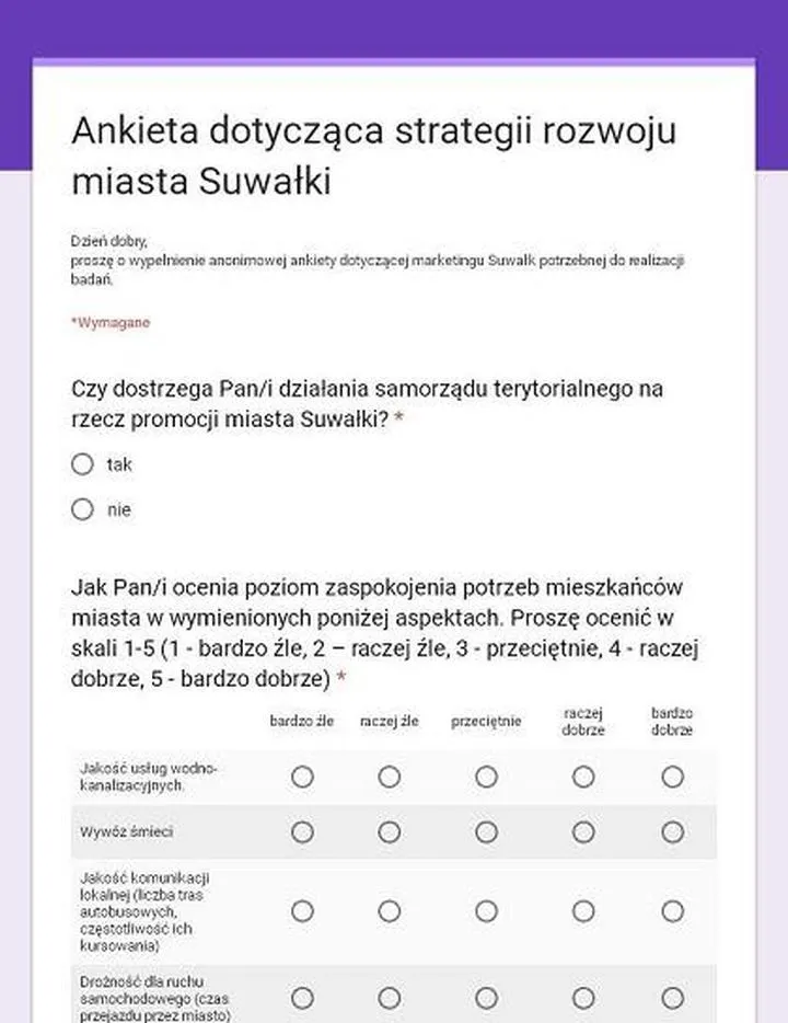 Analiza wyników ankiet
