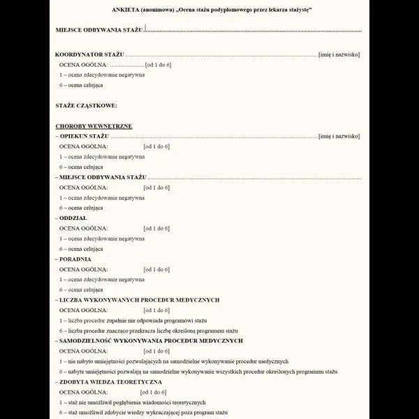 Analiza wyników ankiety