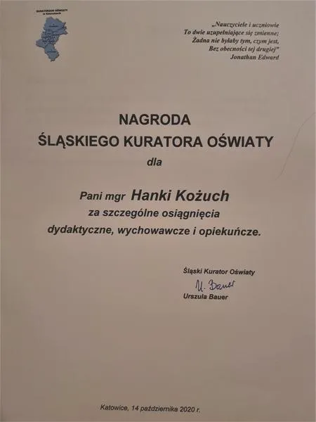 Kryteria nagrody kuratora