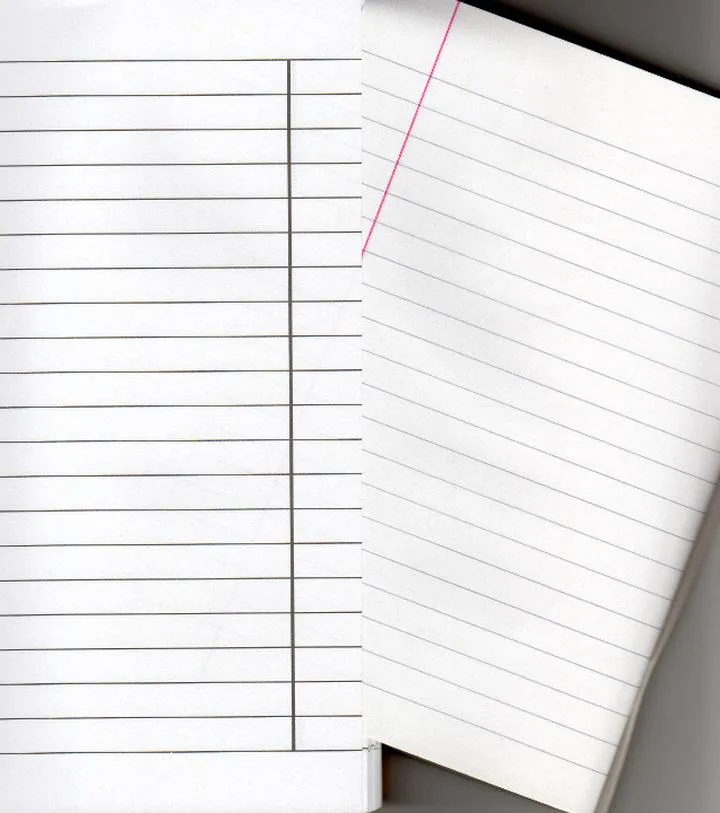 Organizacja zeszytu w jedną linię