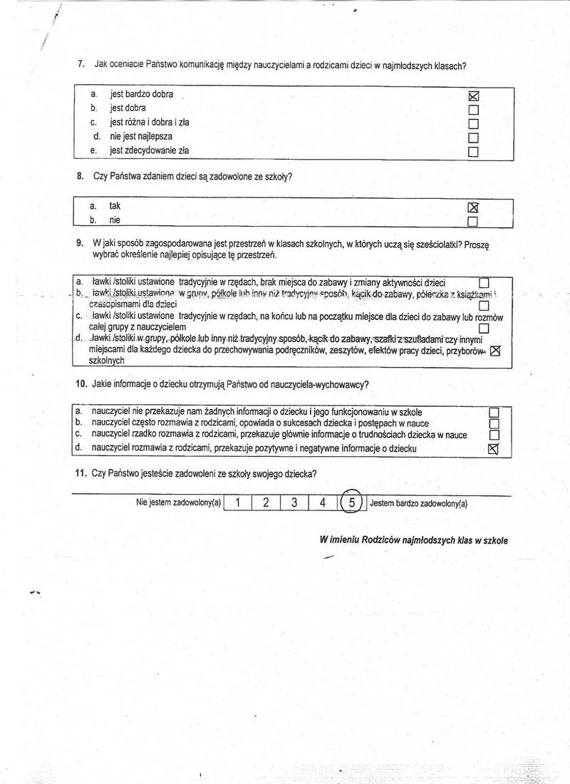 Przygotowanie ankiety edukacyjnej