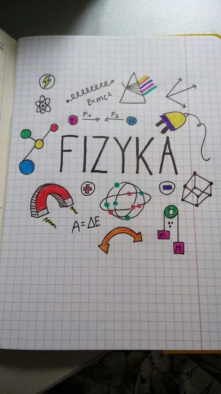 Rysunki i doodle w notatkach