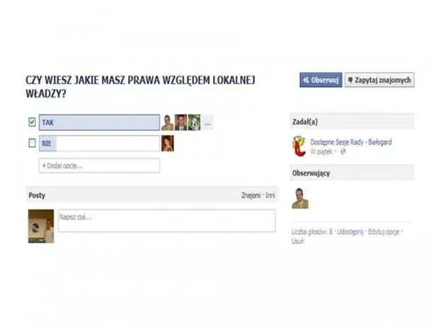 Skuteczna ankieta na Facebooku