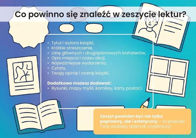 Skuteczne prowadzenie zeszytu lektur