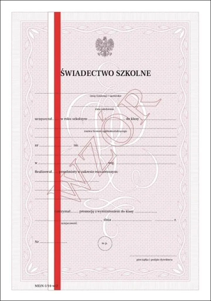 Świadectwa szkolne przepisy 2026