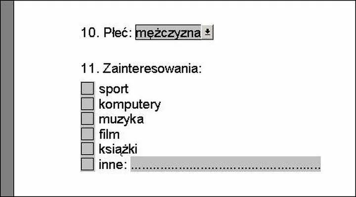 Typy pytań i odpowiedzi w ankiecie